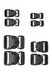 FIBBIA A SCATTO 50MM (CONF.2 PZ)