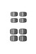 FIBBIA PASSANTE 3 LUCI 25MM (4 PZ)