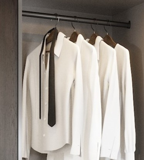 Interna Wardrobe Hanging Rail - Anthracite Grey  958mm