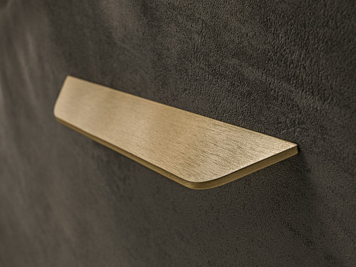 Angled Pull Handle 160cc  Brushed Brass