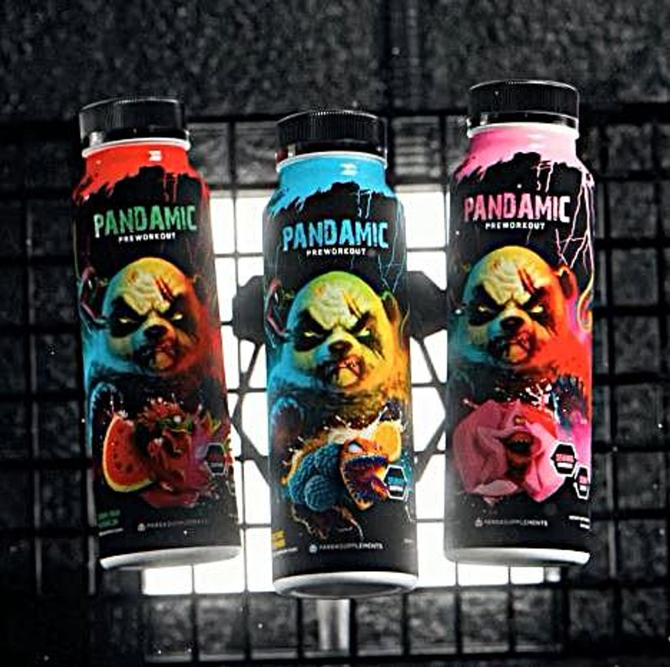  Panda's New Pandamic RTD Pre-Workout in 3 Delicious Flavors