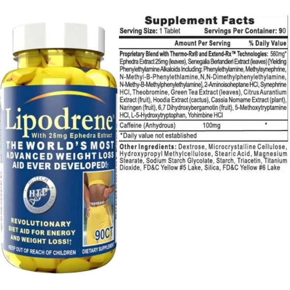 Hi-Tech Pharmaceuticals Lipodrene 90 Tablets Hi-Tech Pharmaceuticals Lipodrene 90 Tablets
