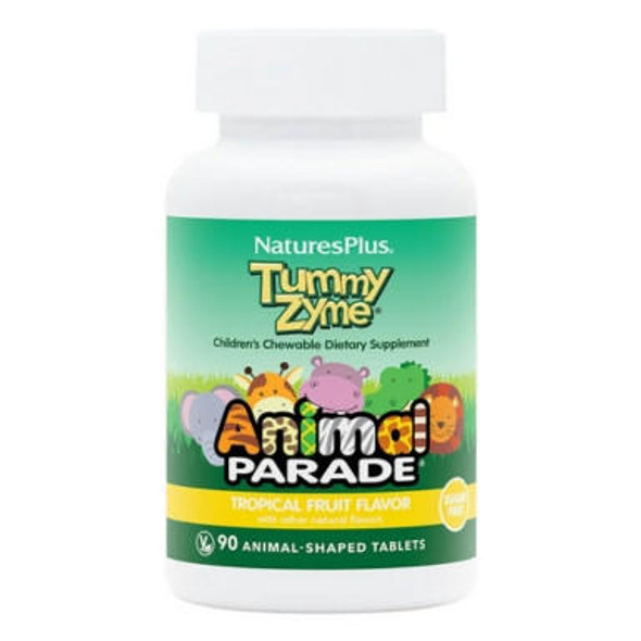  Nature's Plus Animal Parade Tummy Zyme Tropical 90 Chews 
