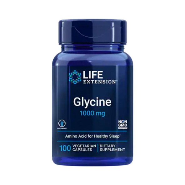  Life Extension Glycine 1000mg 100 Vege Capsules 