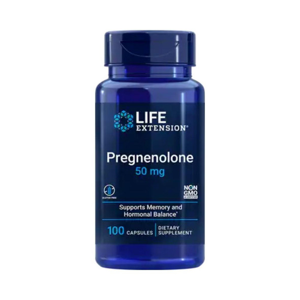  Life Extension Pregnenolone 50mg 100 Capsules 