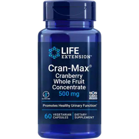  Life Extension Cran-max Cranberry Extract 500mg 60 Vege Capsules 