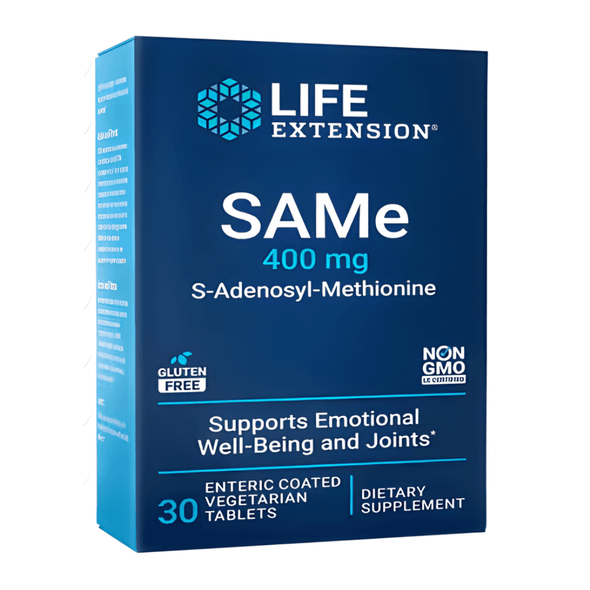  Life Extension SAMe (S-adenosylmethionine) 400 mg 30 Tablets 
