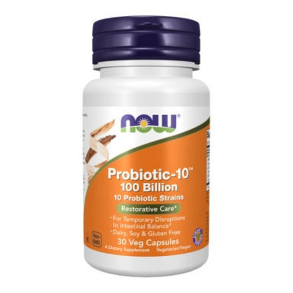  Now Foods Probiotic-10 100 Billion 30 Capsules 