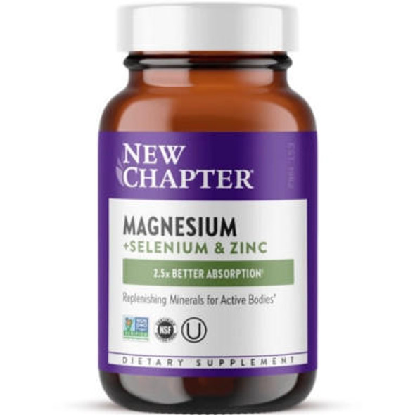  New Chapter Magnesium + Selenium & Zinc 30 Tablets 