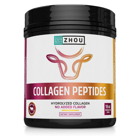  ZHOU Hydrolyzed Collagen Peptides Unflavored 46 Servings 