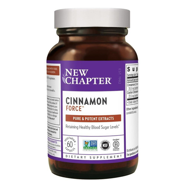  New Chapter Cinnamon Force 60 Vege Capsules 