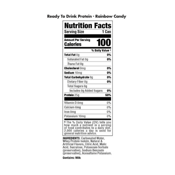 Bucked Up Rainbow Candy RTD Protein Drink Single Can Bucked Up Rainbow Candy RTD Protein Drink Single Can