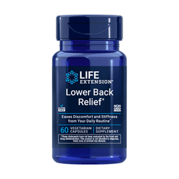  CLEARANCE: Life Extension Lower Back Relief 60ct EXP 04/2026 