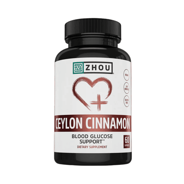  ZHOU Ceylon Cinnamon 60 Capsules 
