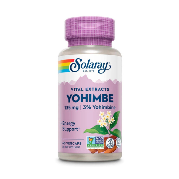  Solaray Yohimbe Extract 135mg 60 Capsules 