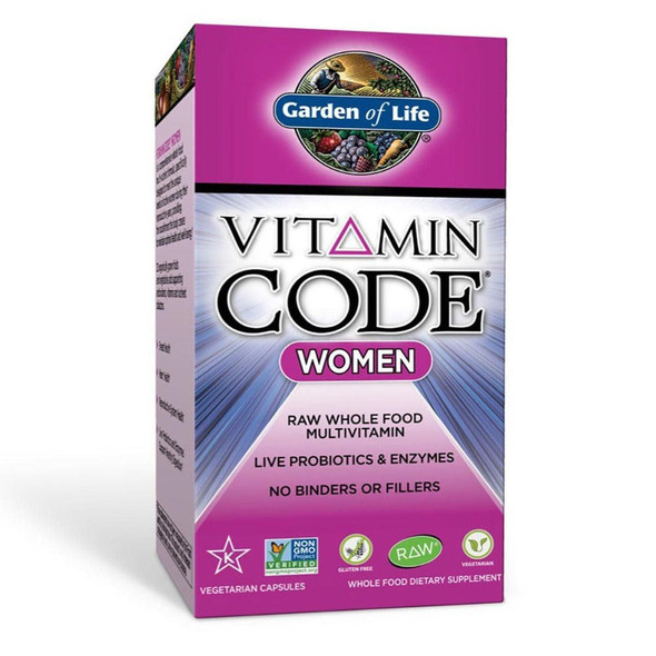  Garden of Life Vitamin Code Women's Formula 120 Vege Capsules 