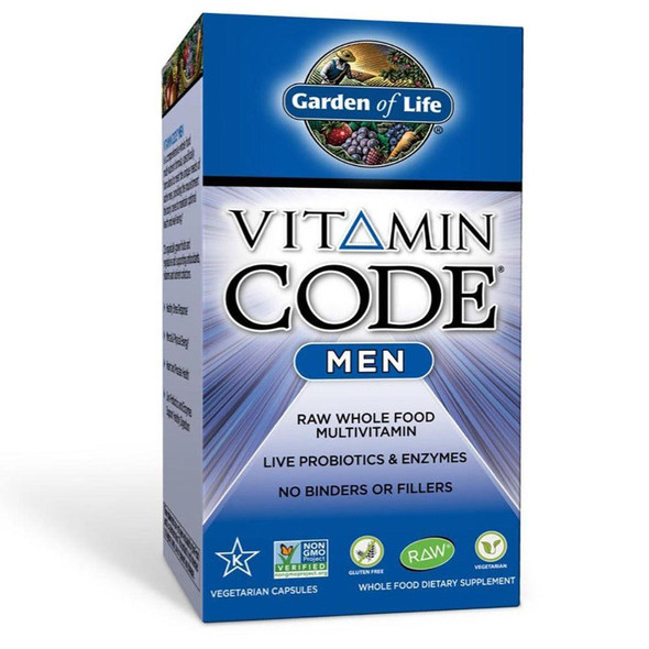  Garden of Life Vitamin Code Men's Formula 120 Vege Capsules 