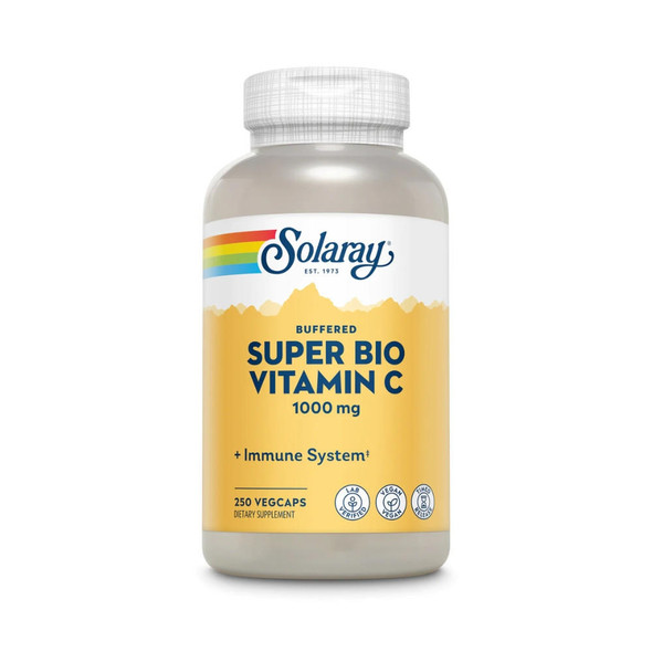  Solaray Super Bio Vitamin C Timed Release 1000mg 250 Capsules 