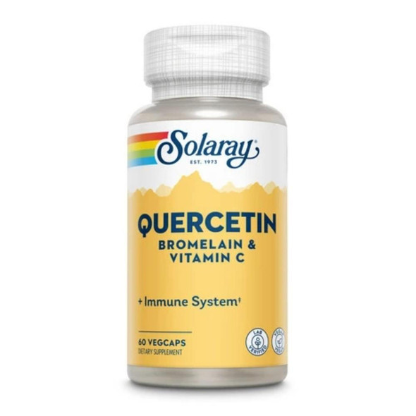 Solaray Quercetin Bromelain Vitamin C 60 Capsules 