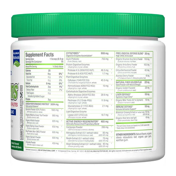 Allmax CytoGreens Acai Berry Green Tea 60 Servings