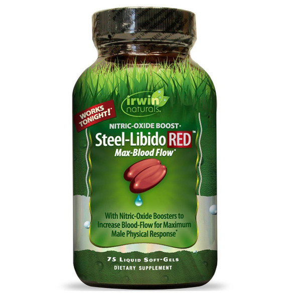  Irwin Naturals Steel Libido RED 75 Liquid Soft Gels 