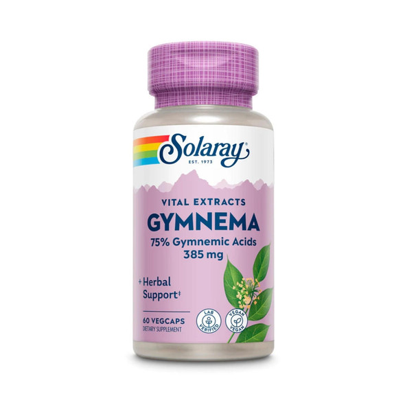  Solaray Gymnema Leaf Extract 385mg 60 Capsules 
