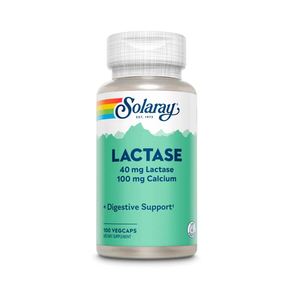  Solaray Lactase 40mg 100 Capsules 