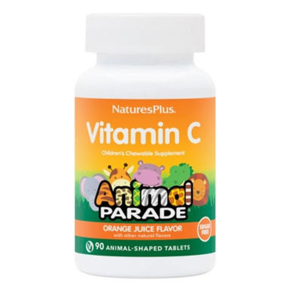  Nature's Plus Animal Parade Children's Chewable Vitamin C Orange Flavor 90 Chews 