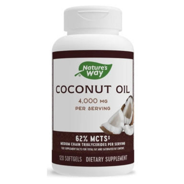  Nature's Way Coconut Oil 120 Soft Gels 