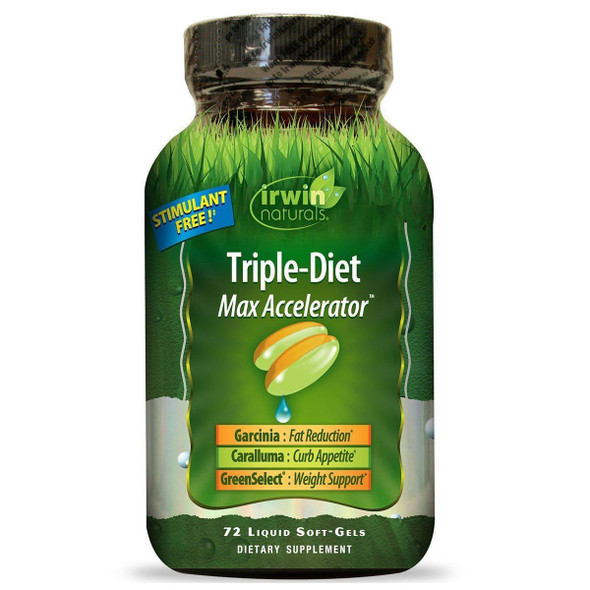  Irwin Naturals Triple-Diet 72 Liquid Soft Gels 