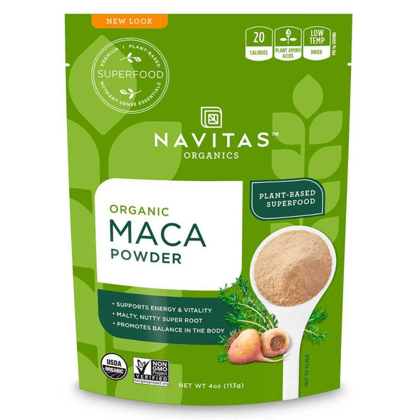  Navitas Naturals Raw Maca Powder (Certified Organic) 4 Oz 