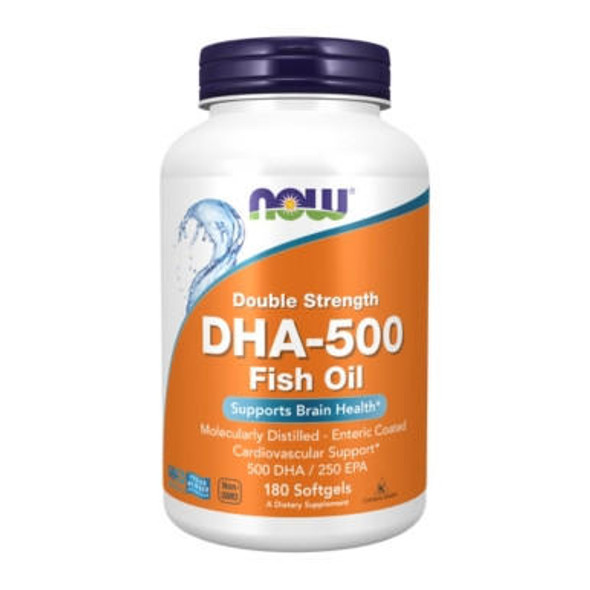  Now Foods DHA 500 Mg 180 Soft Gels 