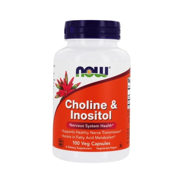  Now Foods Choline & Inositol 250/250 Mg 100 Capsules 