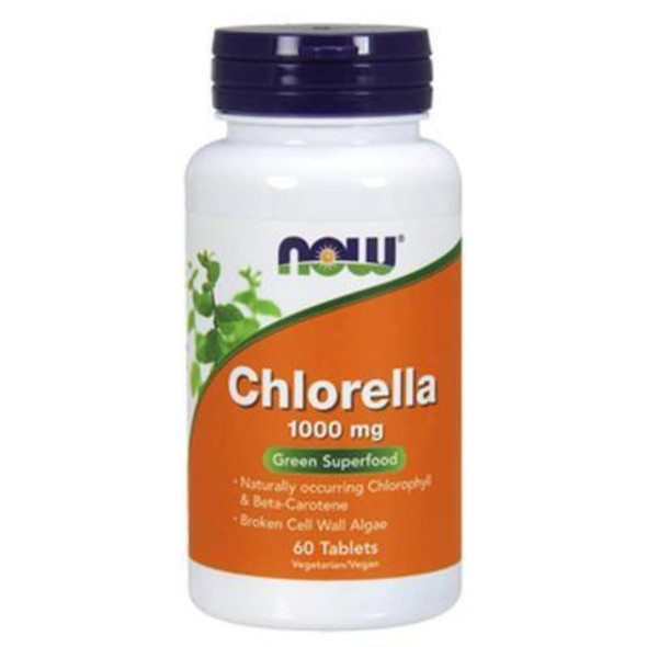  Now Foods Chlorella 1,000mg 60 Tablets 
