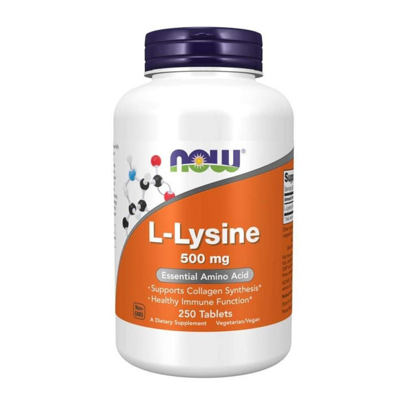  Now Foods Lysine 500 Mg 250 Tablets 