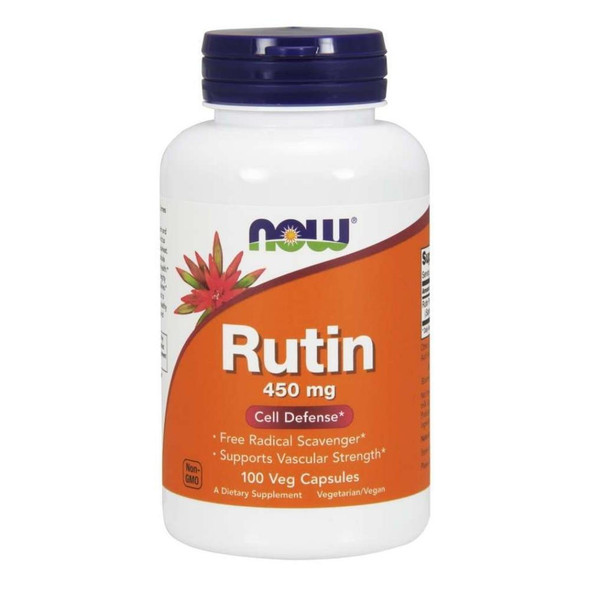  Now Foods Rutin 450 Mg 100 Vegetable Capsules 