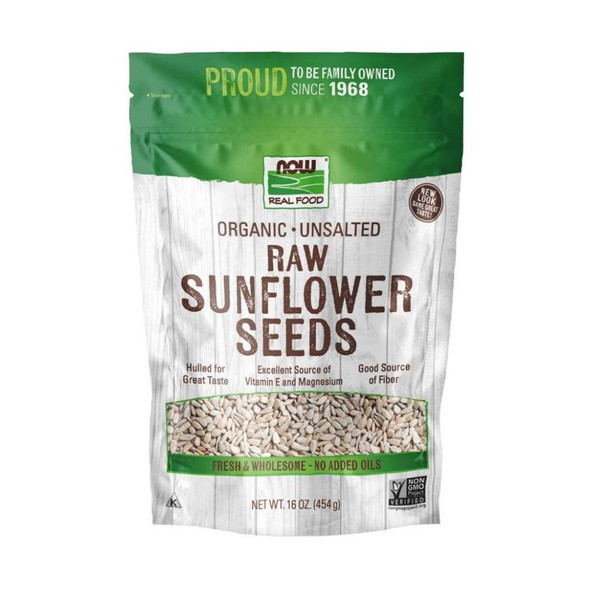  Now Foods Sunflower Seeds Raw Hulled Unsalted 16 oz 