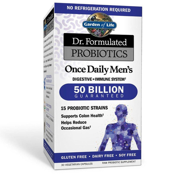  Garden of Life Dr. Formulated Probiotics Once Daily Men's 30 Vege Capsules 