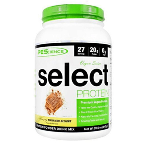 Select Vegan Protein 27 Servings PEScience Amazing Cinnamon Delight  (1059247095851)