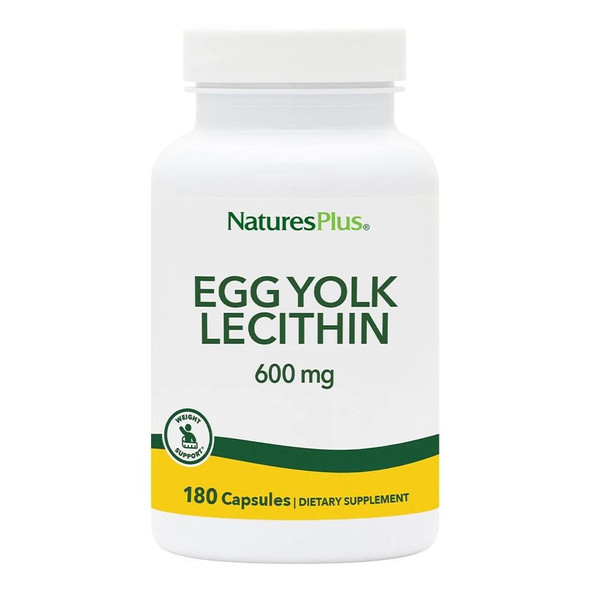  Nature's Plus Egg Yolk Lecithin 90 Capsules | Liver Function 