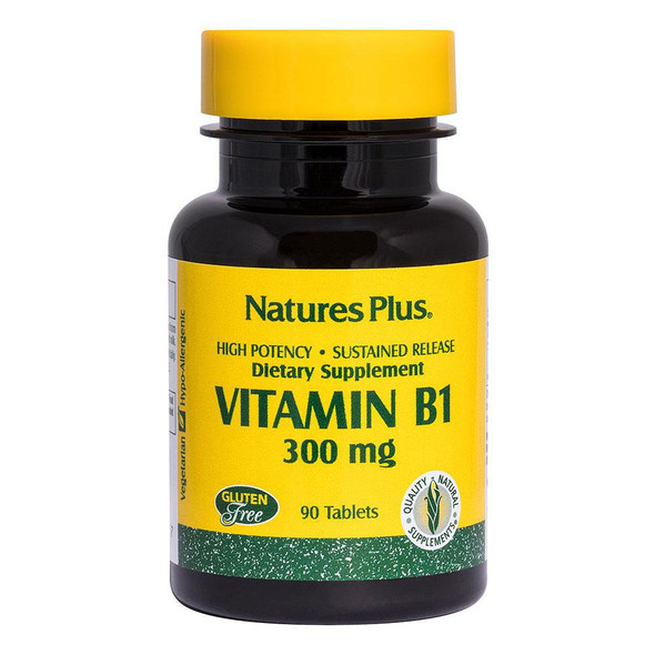  Nature's Plus Vitamin B-1 300MG 90 Tablets 