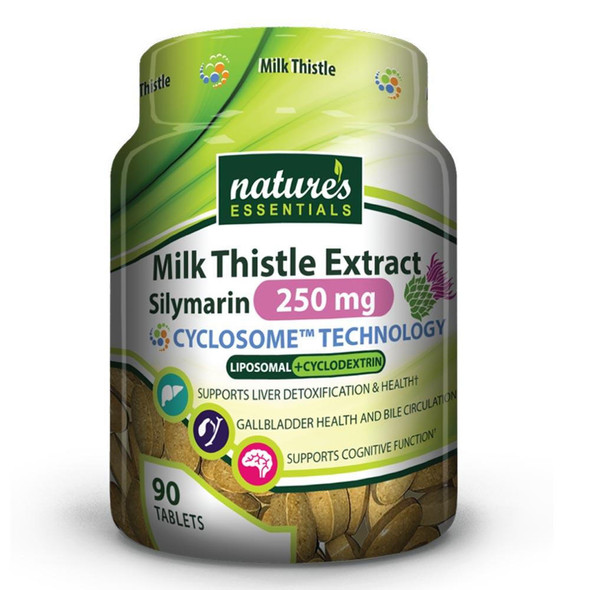  Nature's Essentials Milk Thistle Extract Silymarin 250mg 90 Tablets 