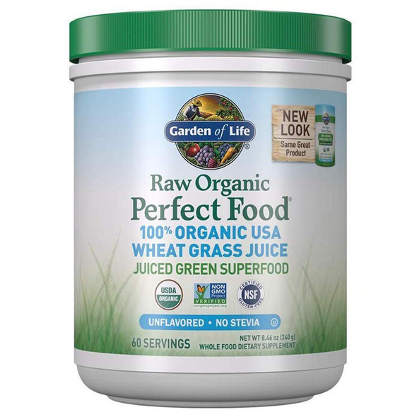  Garden of Life  Raw Organic Perfect Food Wheat Grass Powder 240g 
