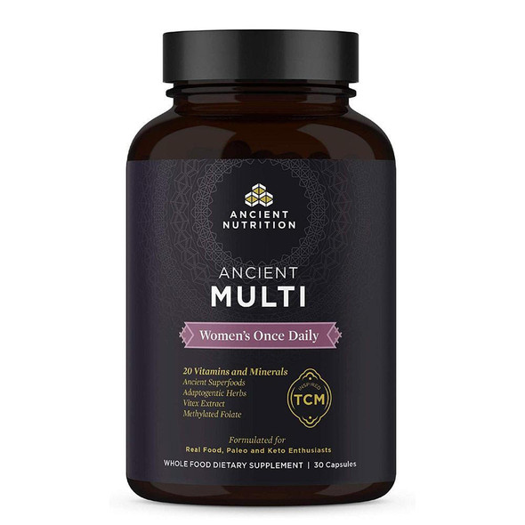  Ancient Nutrition Once Daily Multi Women's 30 Capsules 