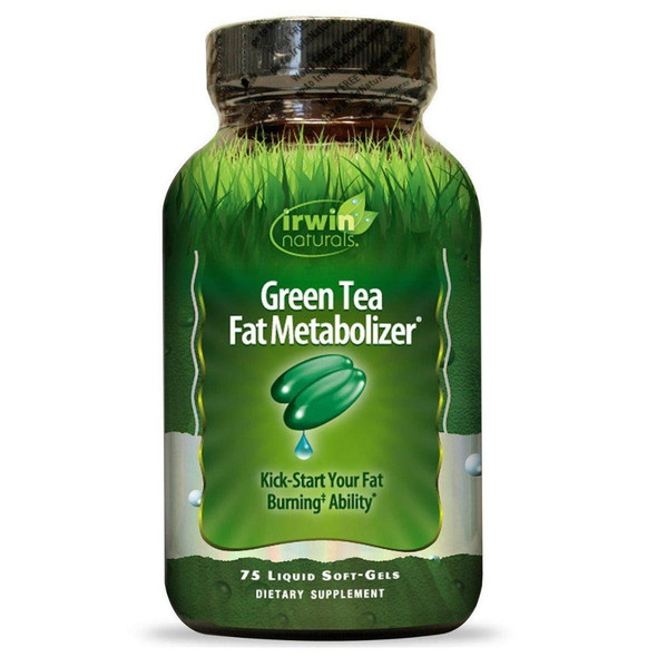  Irwin Naturals Green Tea Fat Metabolizer 75 Liquid Soft Gels 