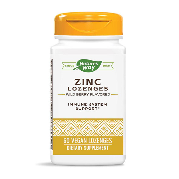  Nature's Way Zinc Lozenges 60 Lozenges 