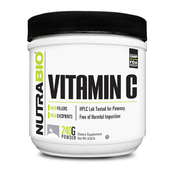  NutraBio Vitamin C 240 Grams 