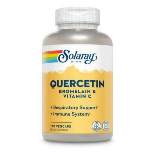  Solaray Quercetin Bromelain Vitamin C 120 Vege Capsules 