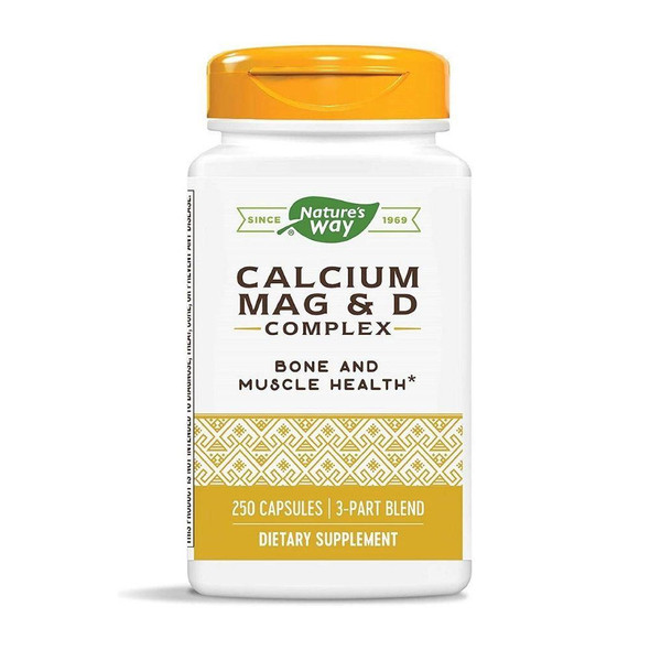  Nature's Way Calcium Mag & D Complex 250 Capsules 