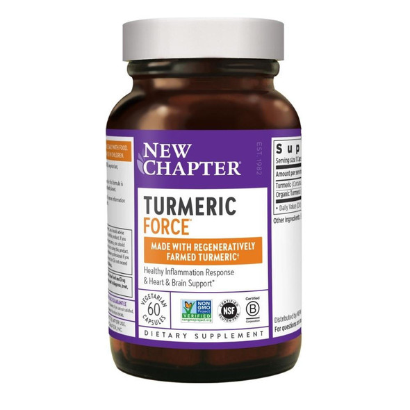  New Chapter Turmeric Force 60 Vege Capsules 